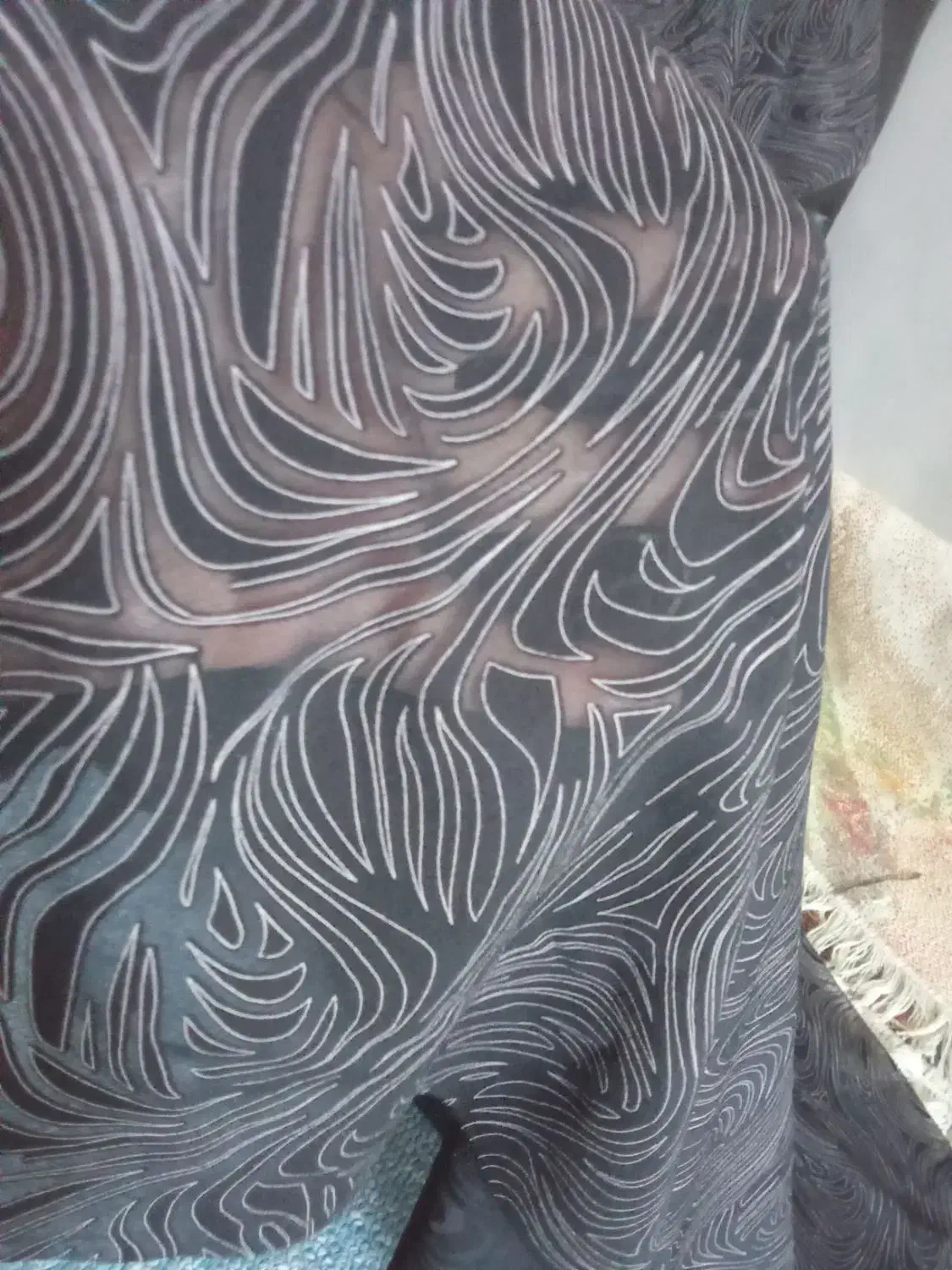 پارچه حریر اصل طرح دار شیک زیبا دو بودی هست|لباس|پاکدشت, پاکدشت (مامازند)|دیوار