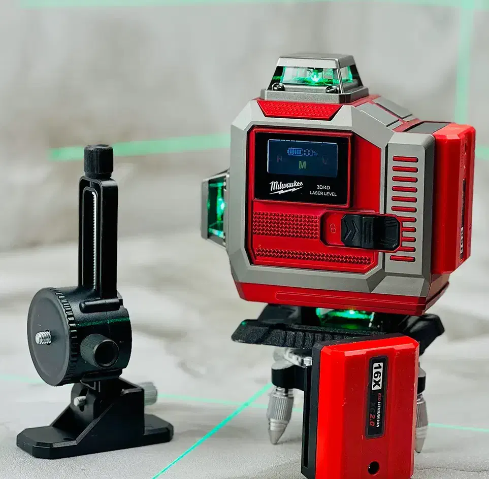 تراز لیزری ۴ بعدی ۱۶ لاین نور سبز میلواکی|ابزارآلات|اصفهان, شاهد|دیوار