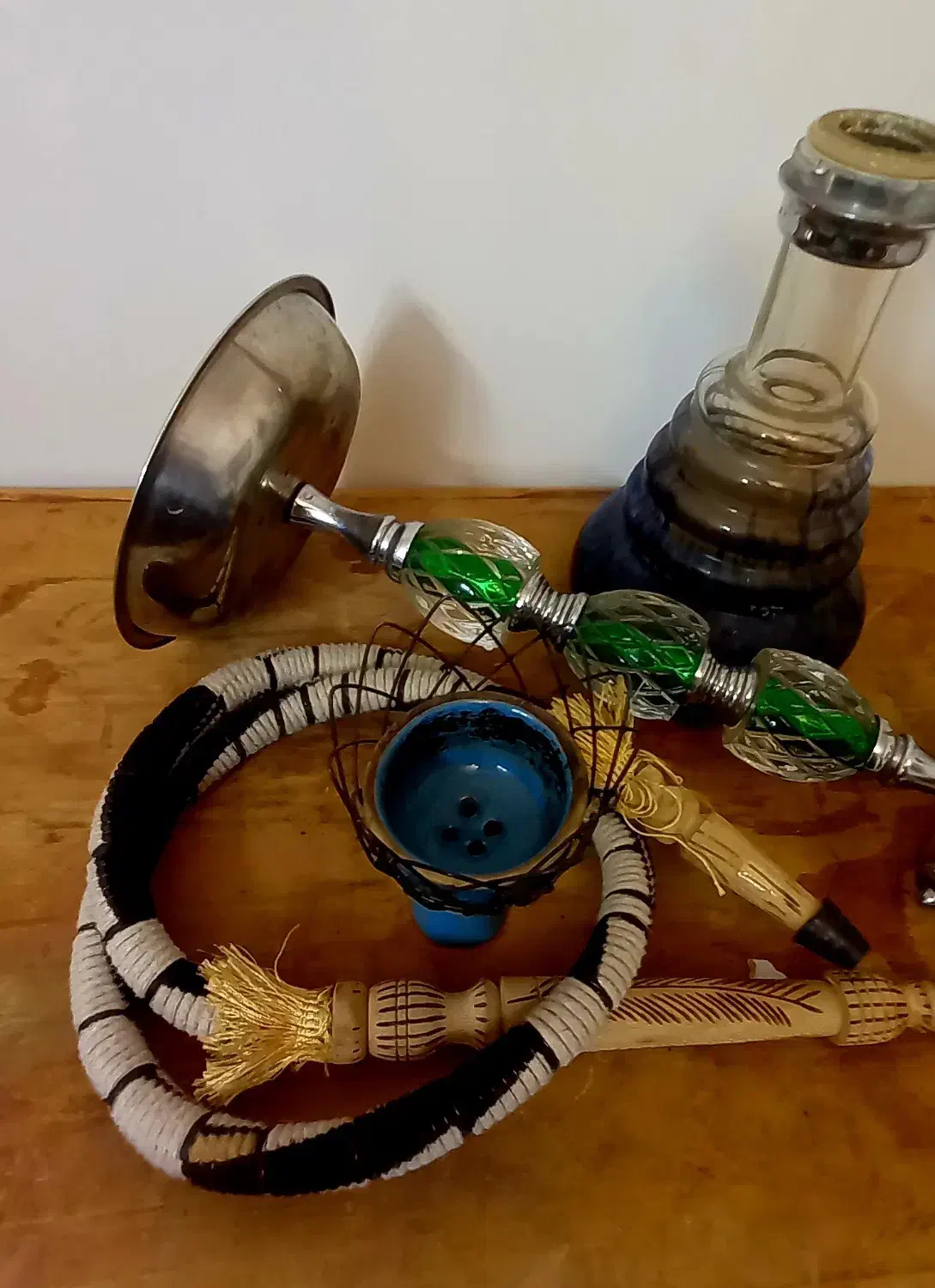 قلیان سوپاپ دار استیل و شیشه(نگارستان)|کوهنوردی و کمپینگ|اصفهان, مهدی آباد|دیوار