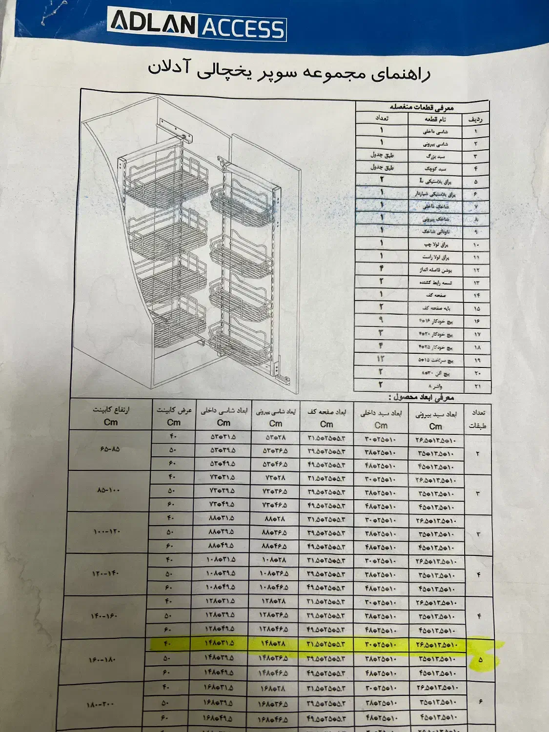 سوپری کابینت( سوپر یخچالی کابینت)|آب‌چکان و نظم‌دهنده ظروف|تهران, شهرک هما|دیوار