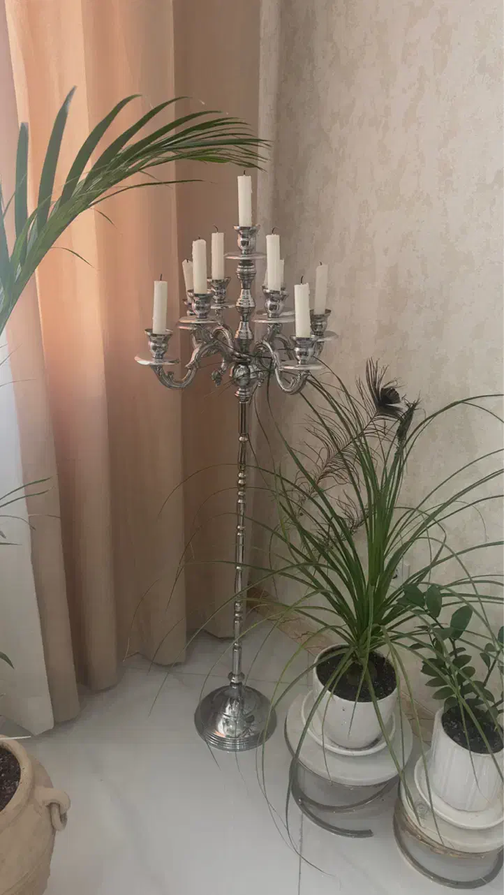 شمعدان کنار سالنی ۹ شاخه|چراغ خواب و آباژور|تهران, نازی‌آباد|دیوار