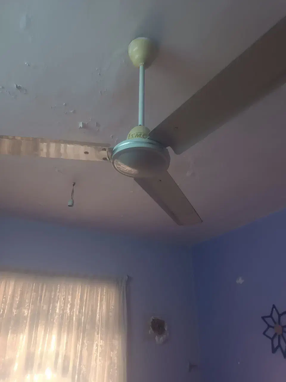 پنکه سقفی|پنکه و تصفیهکنندهٔ هوا|بندر ماهشهر, |دیوار