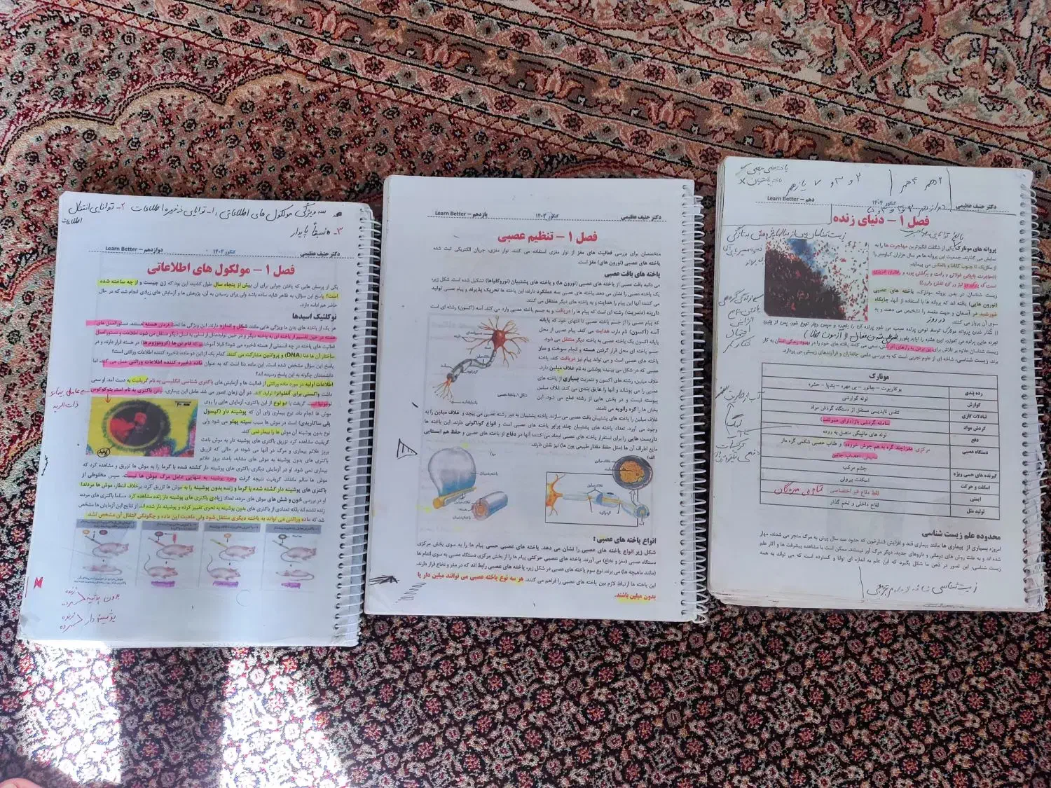 جزوه درسی حنیف عظیمی معین کرمی|لوازم التحریر|سقز, |دیوار