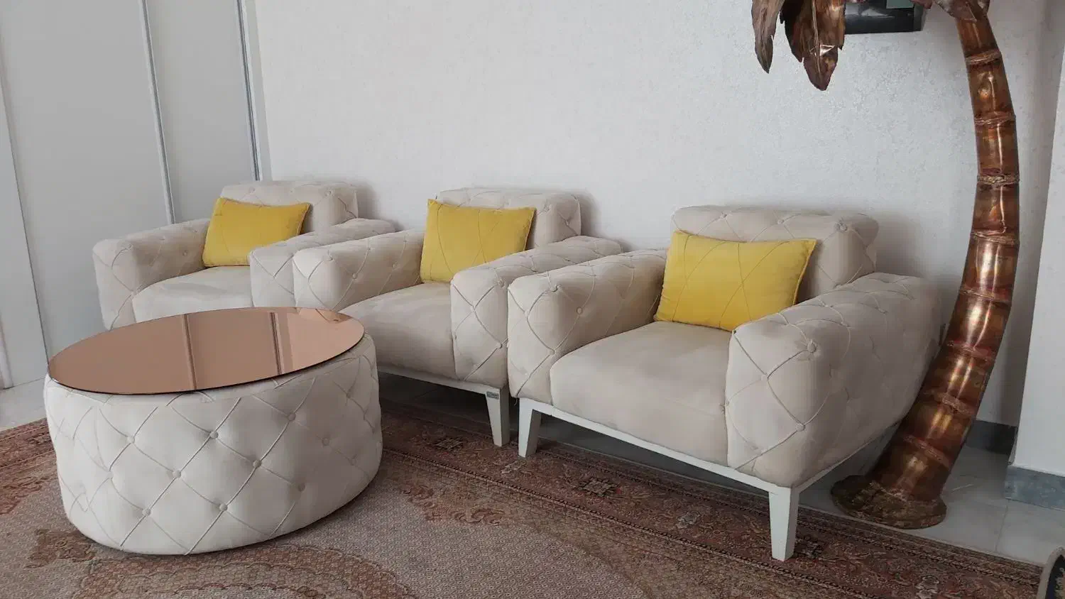 مبل راحتی نیم ست|مبلمان خانگی و میز عسلی|تبریز, |دیوار