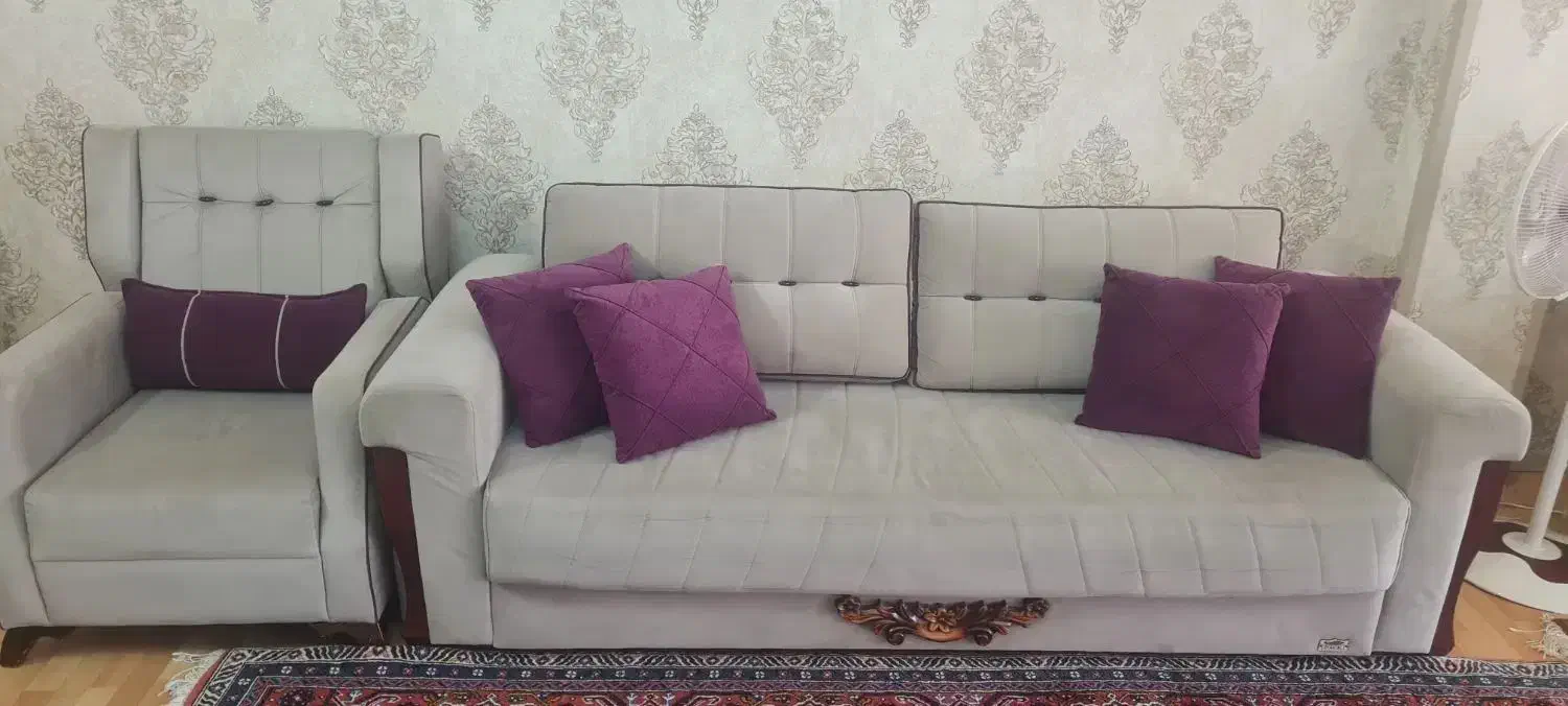 مبل راحتی تخت شو در حد و زیبا|مبلمان خانگی و میز عسلی|اردبیل, |دیوار