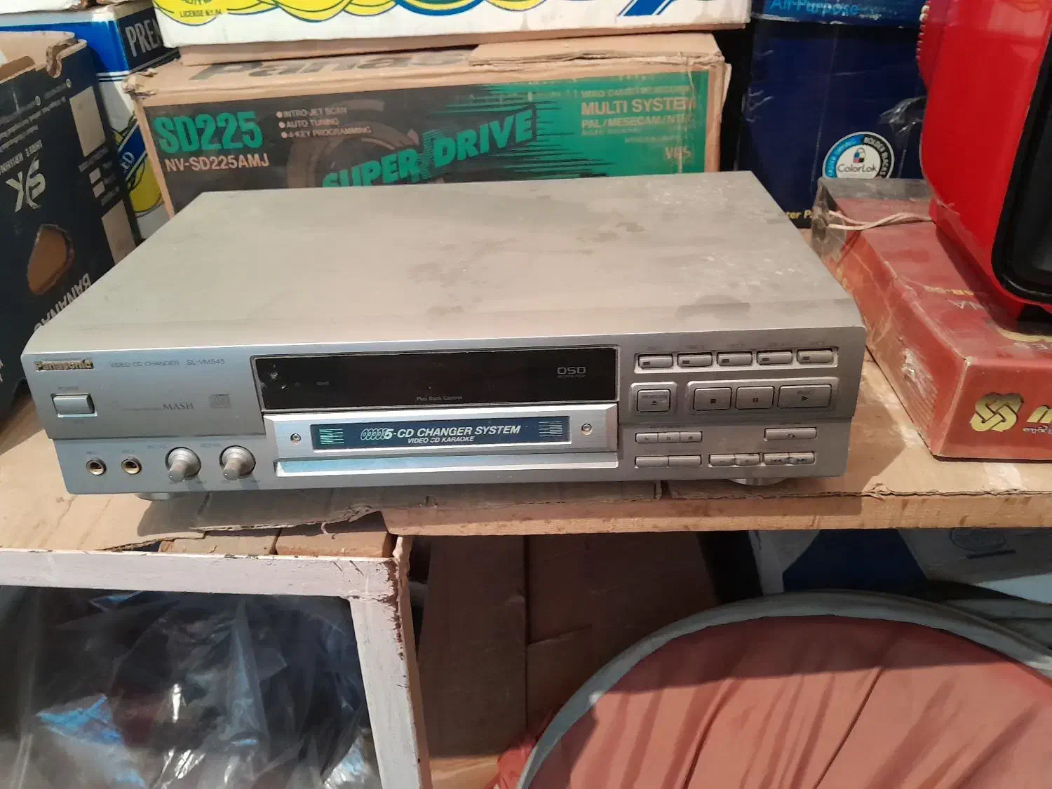 ویدئو سی دی ۵ دیسک پاناسونیک ژاپنی اصل|پخشکننده DVD و ویدیو|گرگان, |دیوار