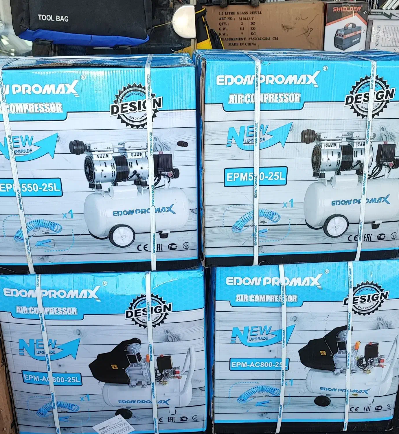 پمپ باد روغنی 25 لیتری به همراه ابزار|مصالح و تجهیزات ساختمان|اصفهان, کشاورزی|دیوار