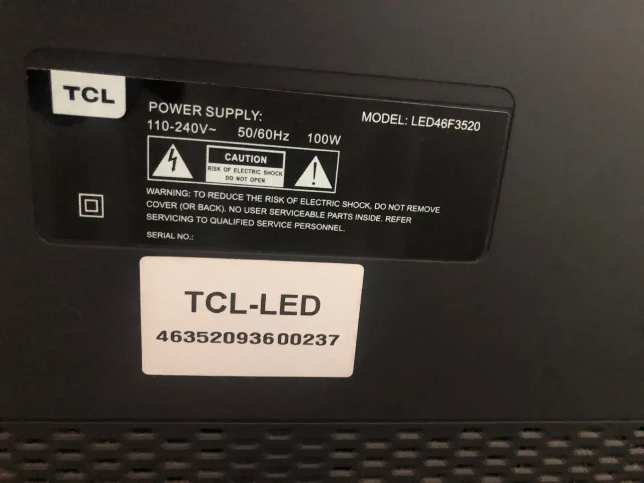 تلویزیون ۴۷  TCL|تلویزیون و پروژکتور|ساری, |دیوار