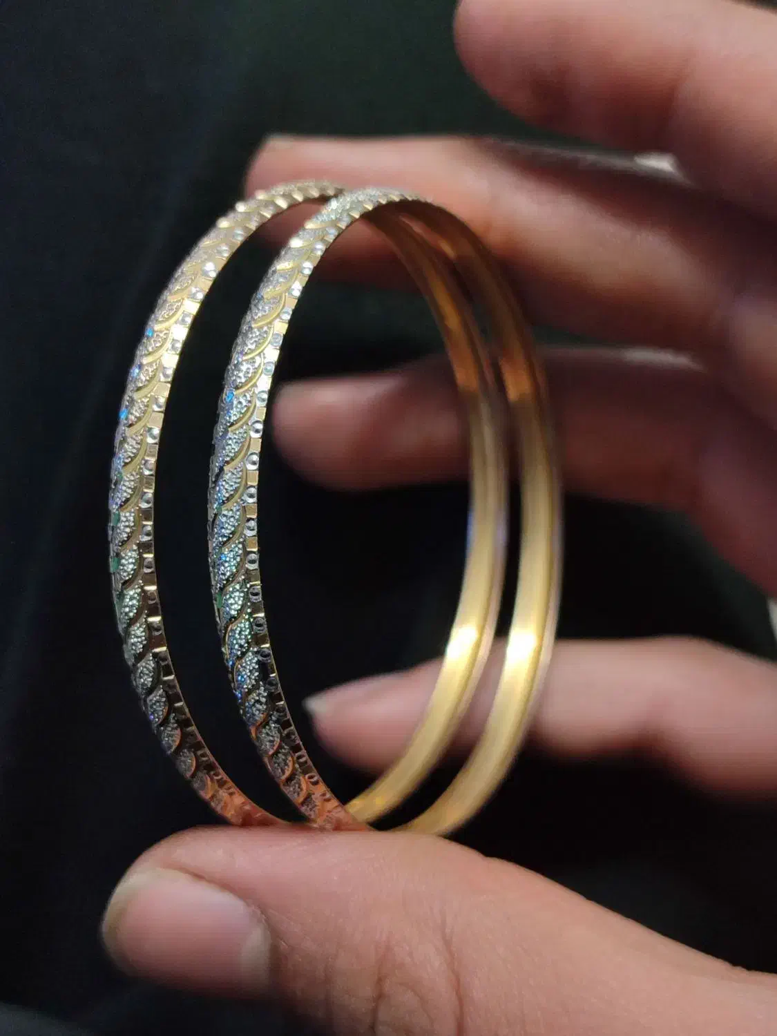 دو عدد النگو طلا سایز ۲ دو درصد بالای تابلو|جواهرات|تربت جام, جامی|دیوار