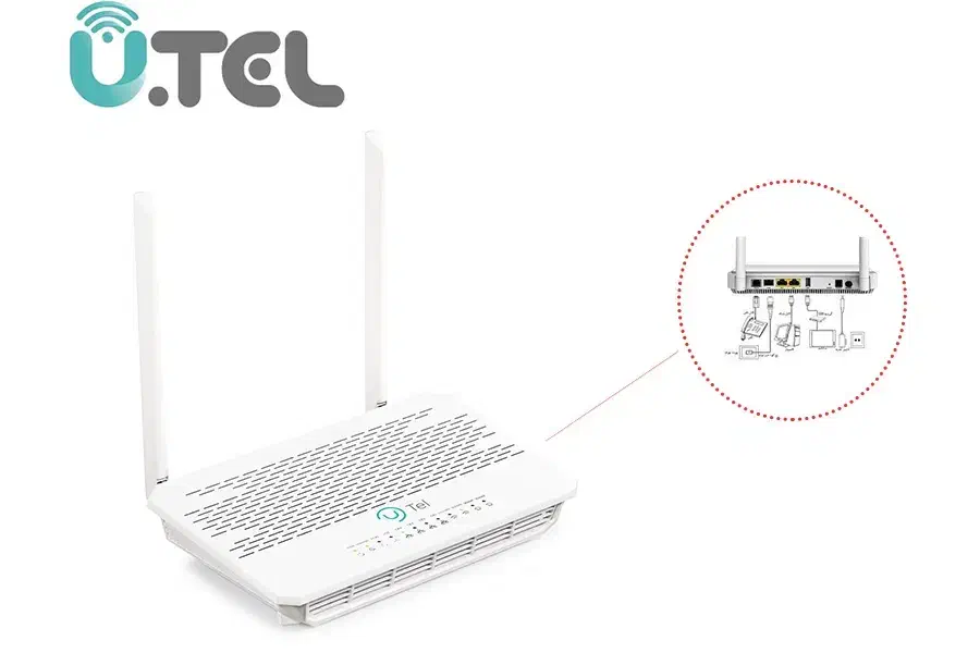 فروش عمده  مودم فیبر UTEL  Gpon-ONT یوتل مدل G442|مودم و تجهیزات شبکه|زنجان, |دیوار