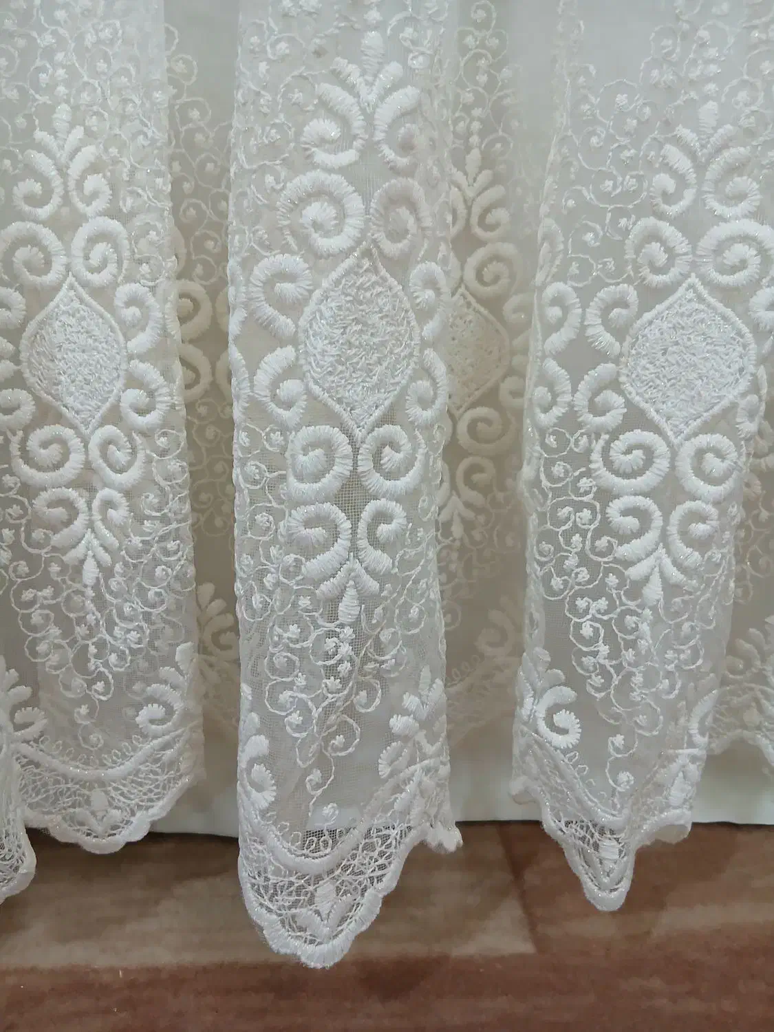 پرده حریر  والان|پرده، رانر، رومیزی|نسیم‌شهر, |دیوار