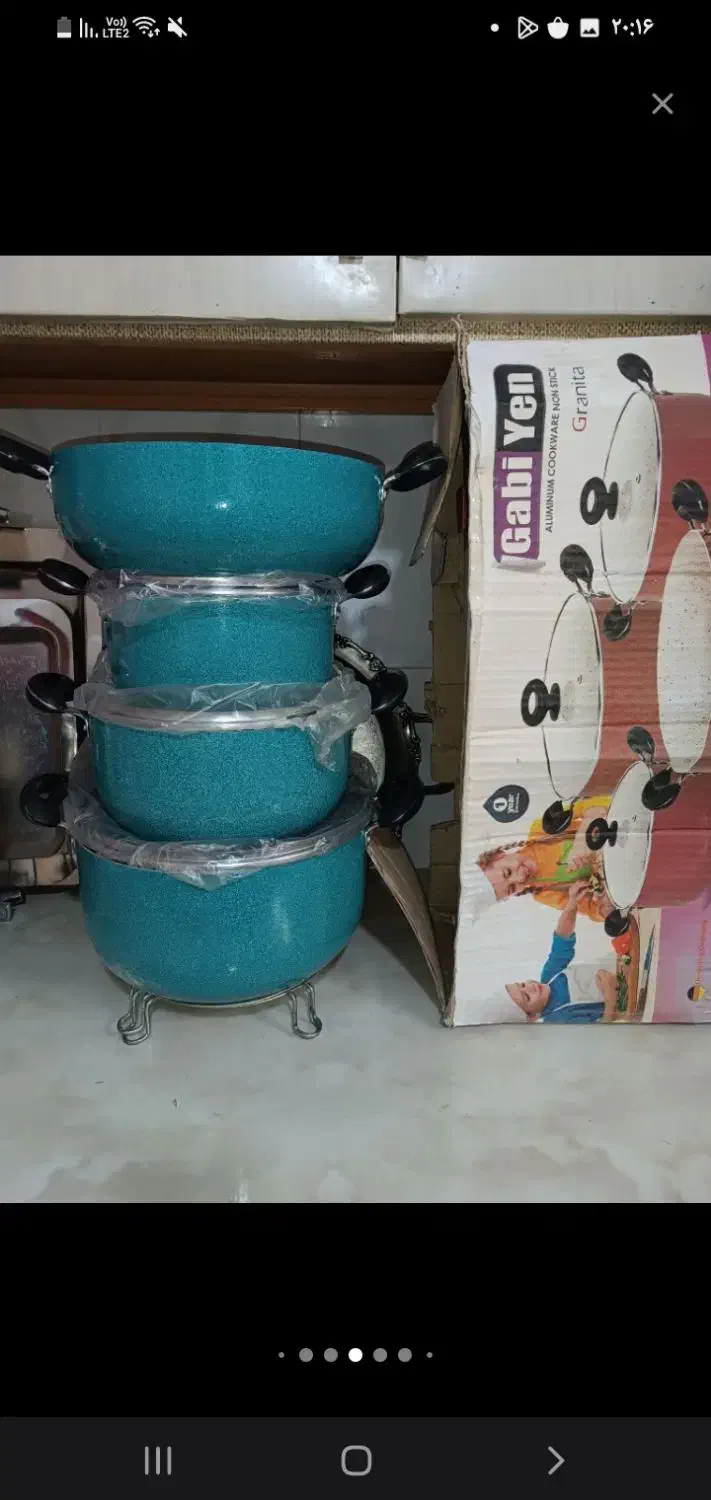 سرویس قابلمه تفلون ۷ پارچه|ظروف پخت‌وپز|تربت‌حیدریه, شهید قرنی|دیوار