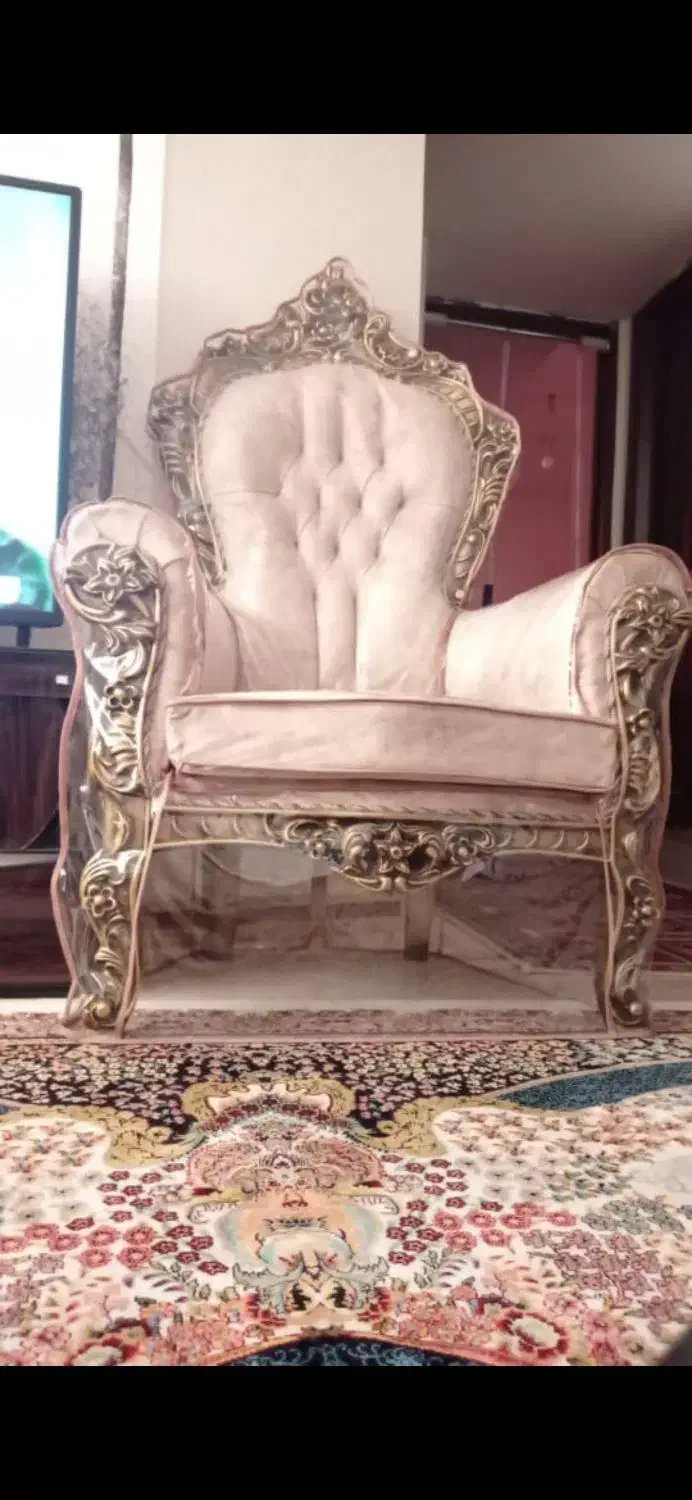 مبلمان9نفرهسلطنتینو|مبلمان خانگی و میز عسلی|فولادشهر, مسکن مهر فولادشهر|دیوار