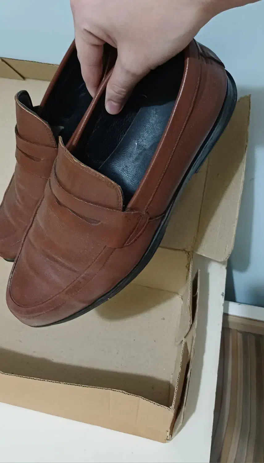 کفش چرم کالج اصل|کیف، کفش، کمربند|رشت, رودبارتان|دیوار