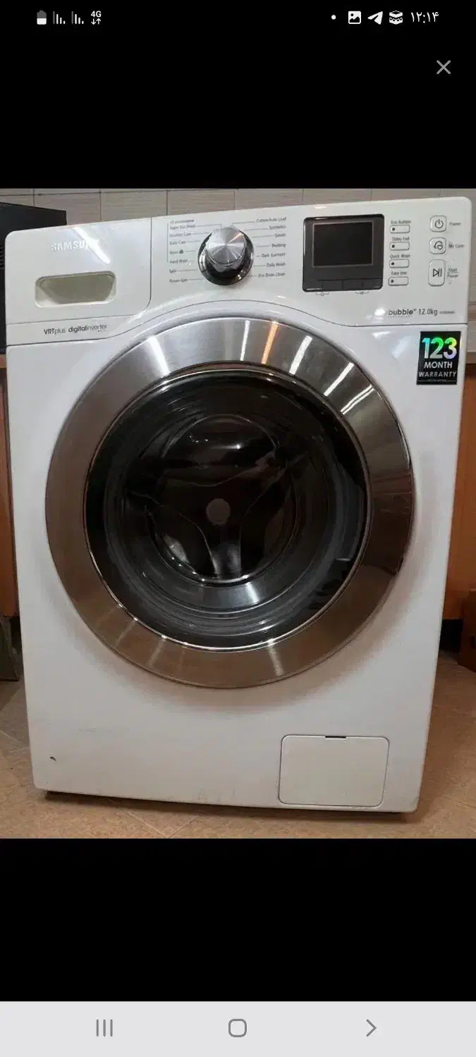 لباسشویی ۱۲ کیلویی سامسونگ|ماشین لباسشویی و خشک‌کن لباس|اصفهان, ملک‌شهر|دیوار