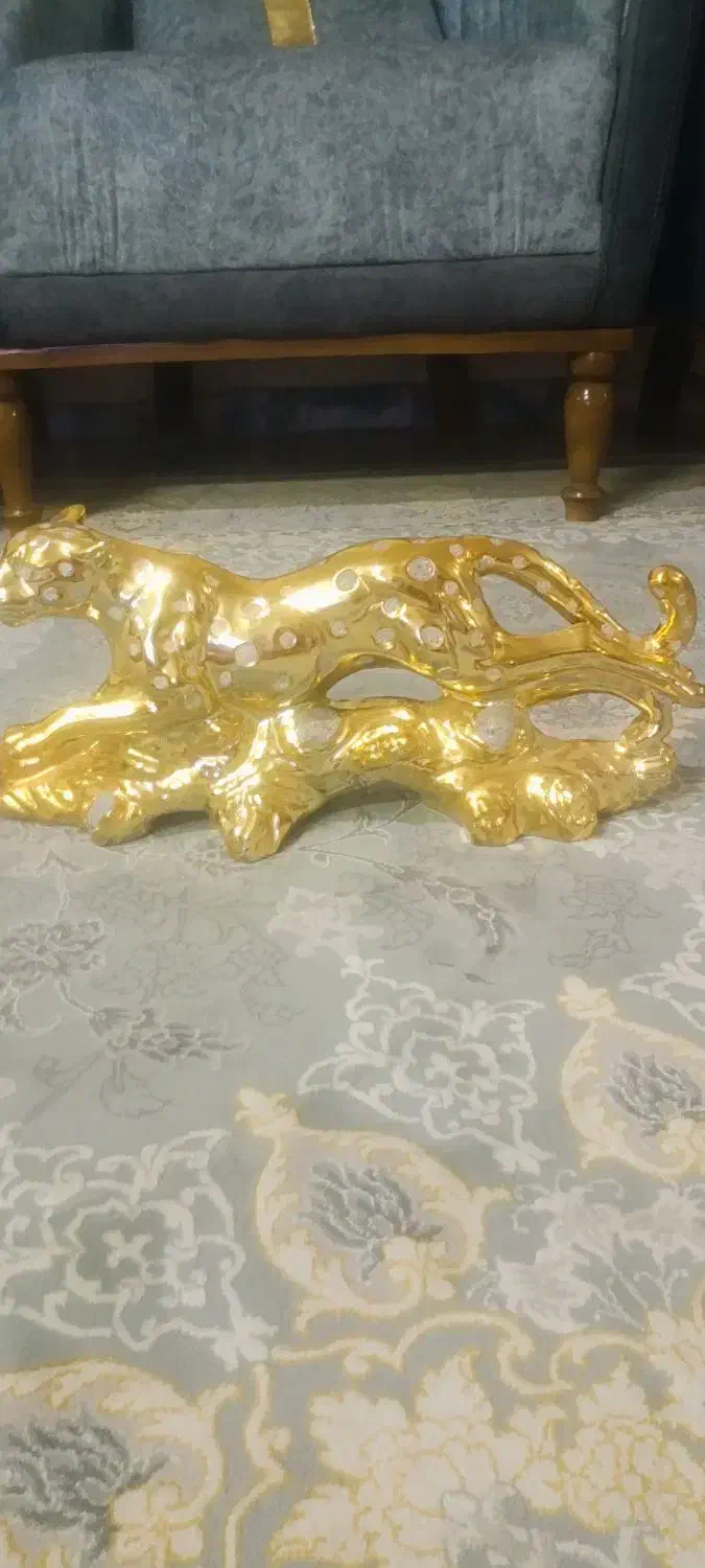 پلنگ سرامیکی|مجسمه، تندیس، ماکت|مشهد, توس (بلوار توس)|دیوار