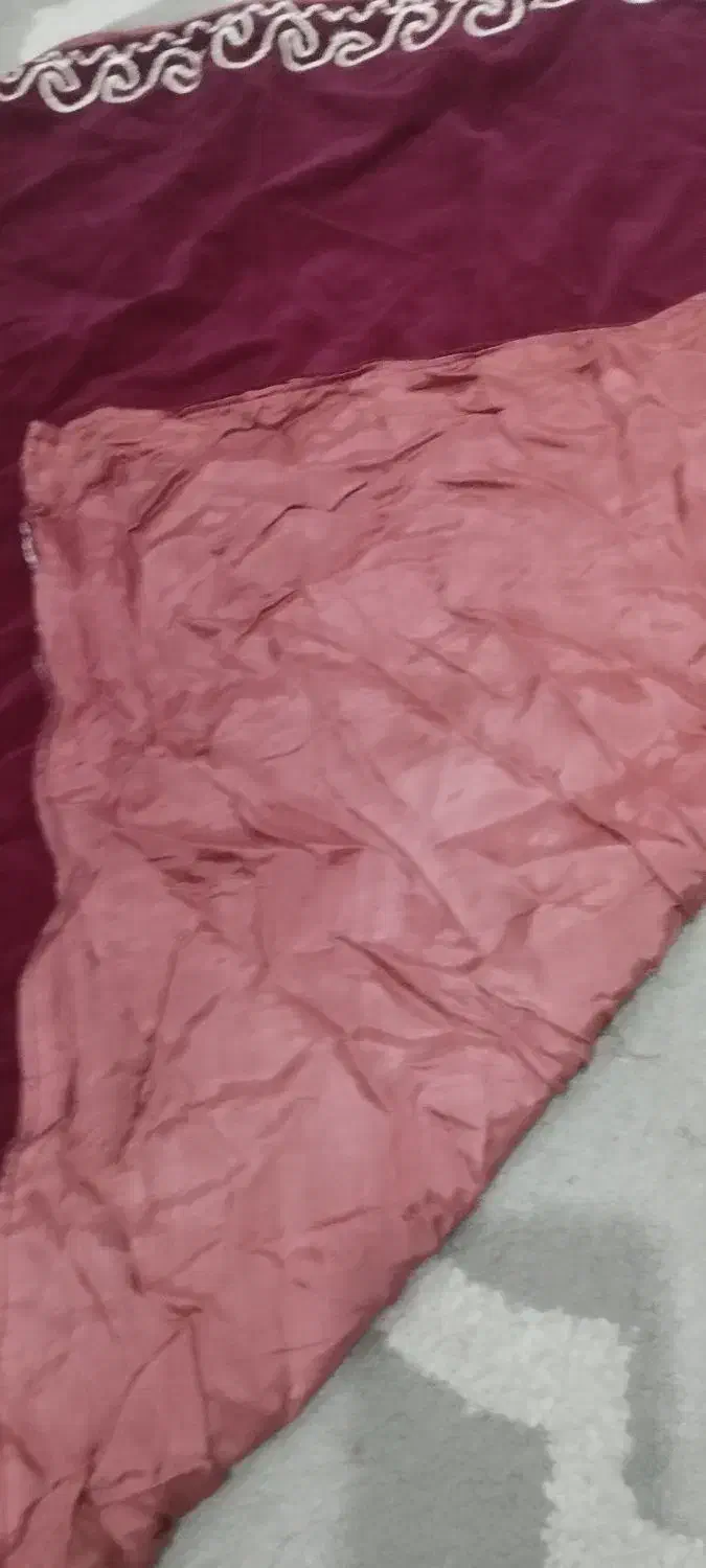 رومیزی پنجاه سال پیش مخمل سه عدد|پرده، رانر، رومیزی|رشت, آزادگان|دیوار