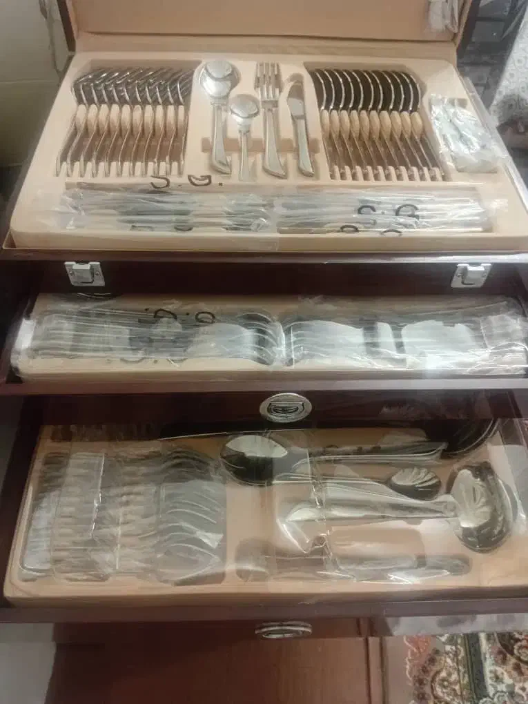 سرویس قاشق چنگال کامل|ظروف سرو و پذیرایی|اصفهان, طامه|دیوار