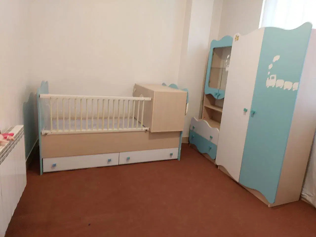 سرویس تخت و کمد بوفه کودک|تخت و سرویس خواب|زنجان, |دیوار