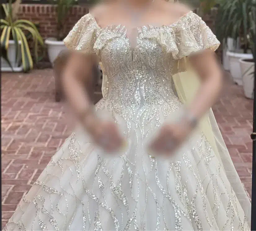 لباس عروس نباتی وارداتی ترک|لباس|تهران, نازی‌آباد|دیوار