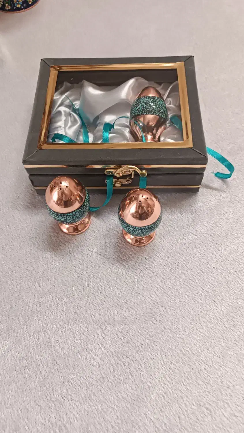 فیروزه کوبی نمکدان مس|صنایع دستی و سایر لوازم تزئینی|تهران, مشیریه|دیوار