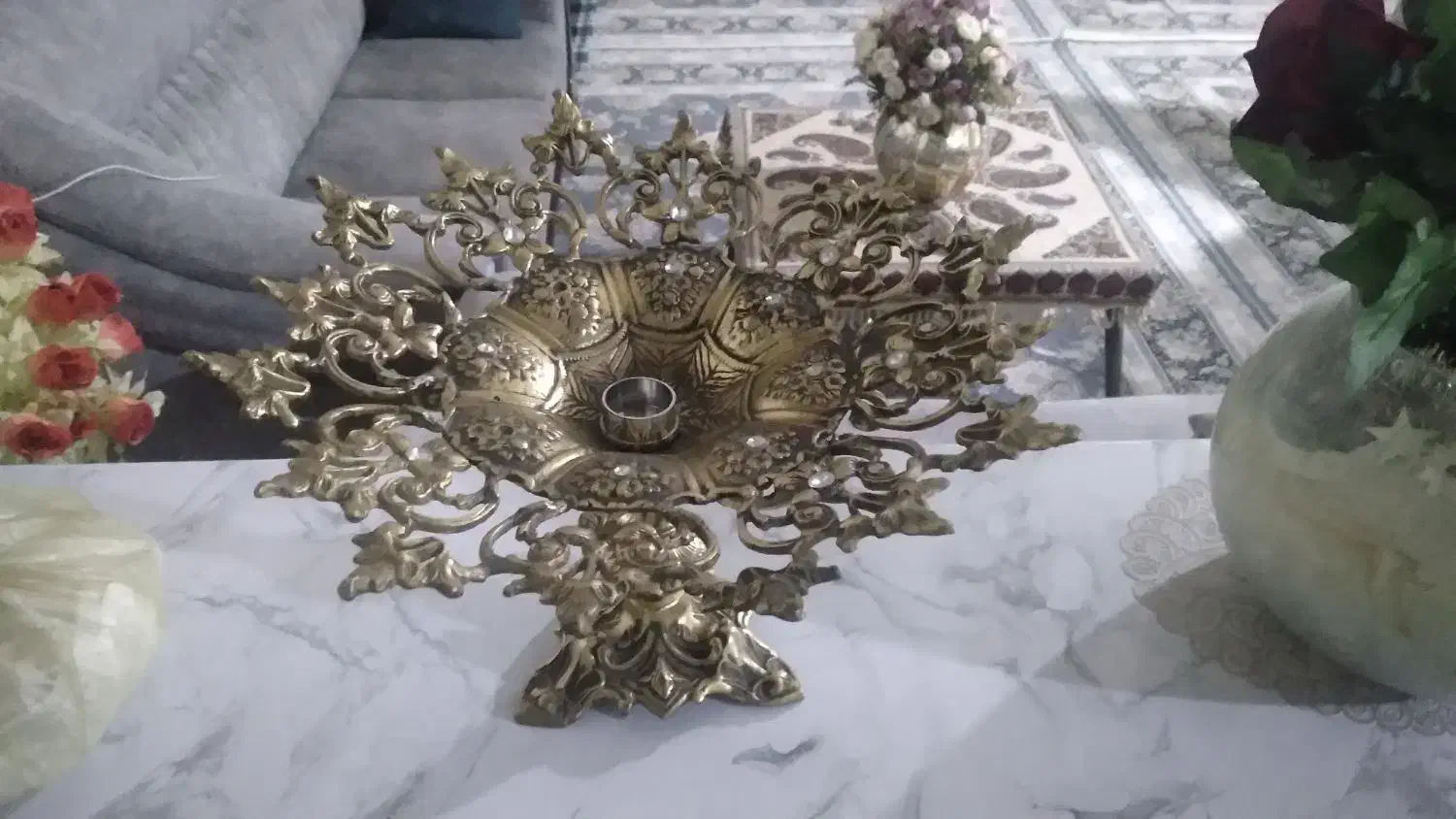 جامیوه بزرگ برنز|ظروف سرو و پذیرایی|کوهدشت, |دیوار