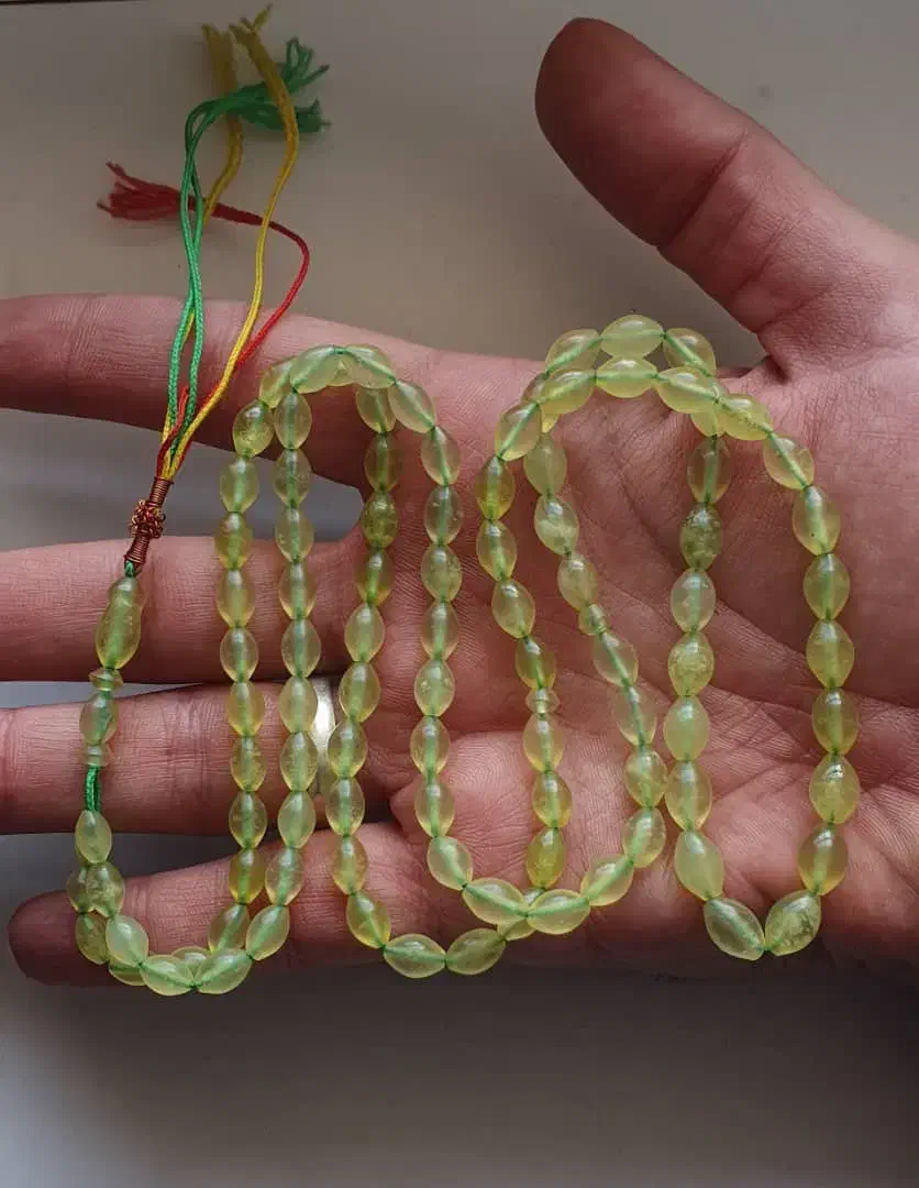 تسبیح شاهمقصود طبیعی افغان سبز مایل به زرد|بدلیجات|تهران, جوادیه|دیوار