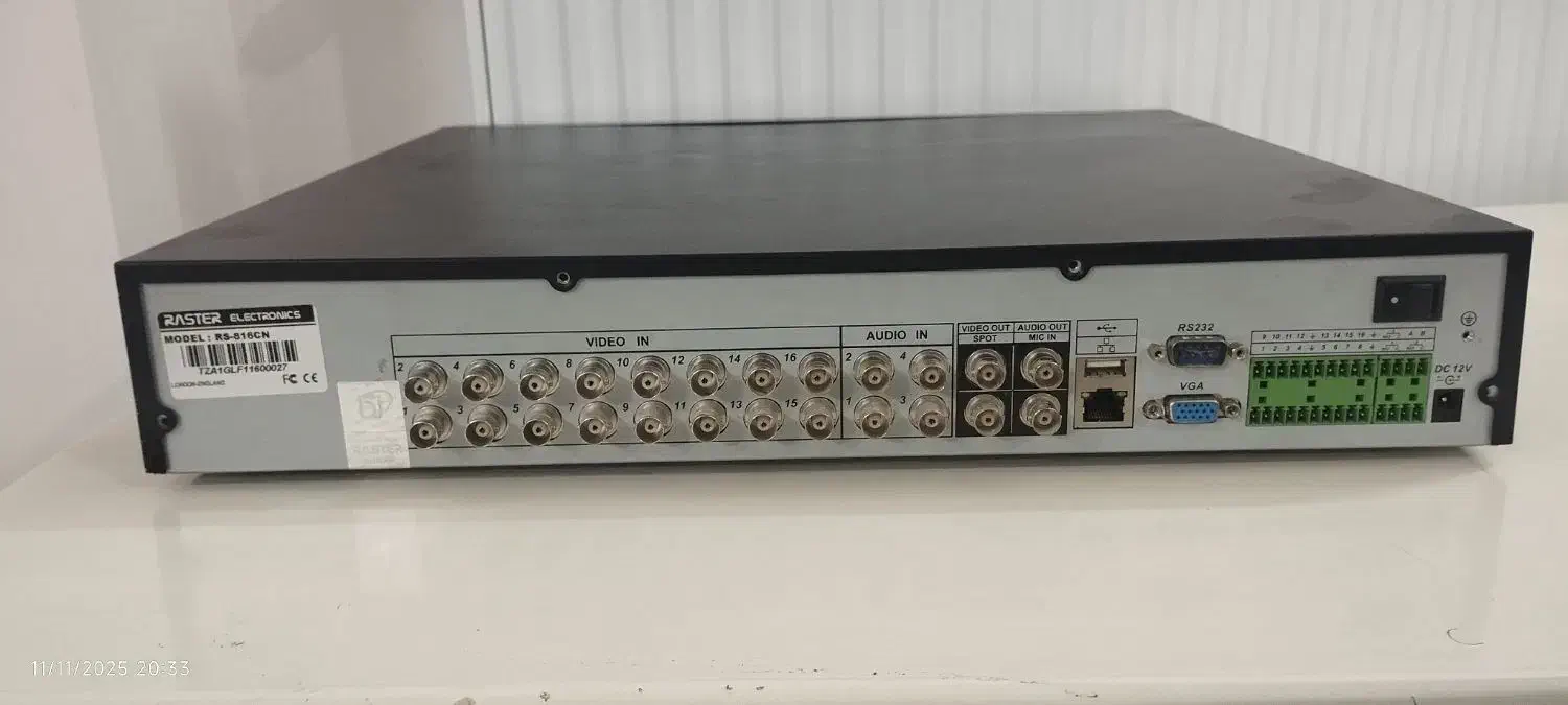 dvr raster 16 کاناله|دوربین مداربسته|بجنورد, |دیوار