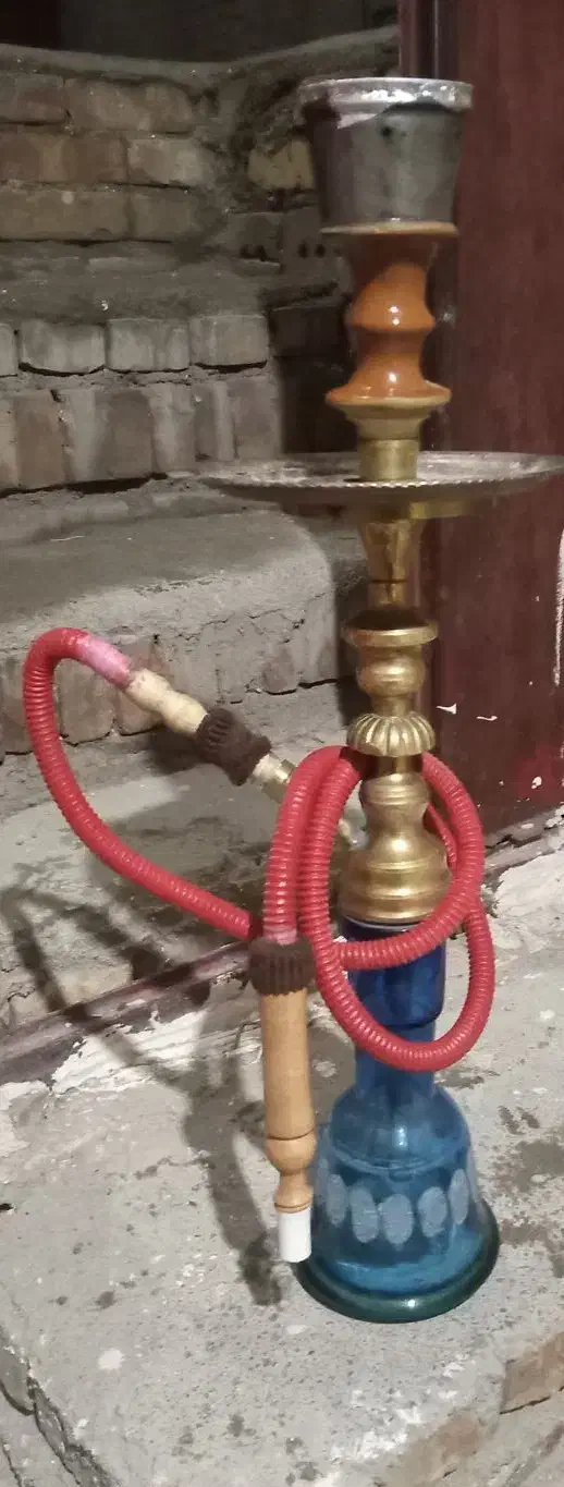 قلیان تنه برنجی|زیورآلات و اکسسوری|شوط, |دیوار