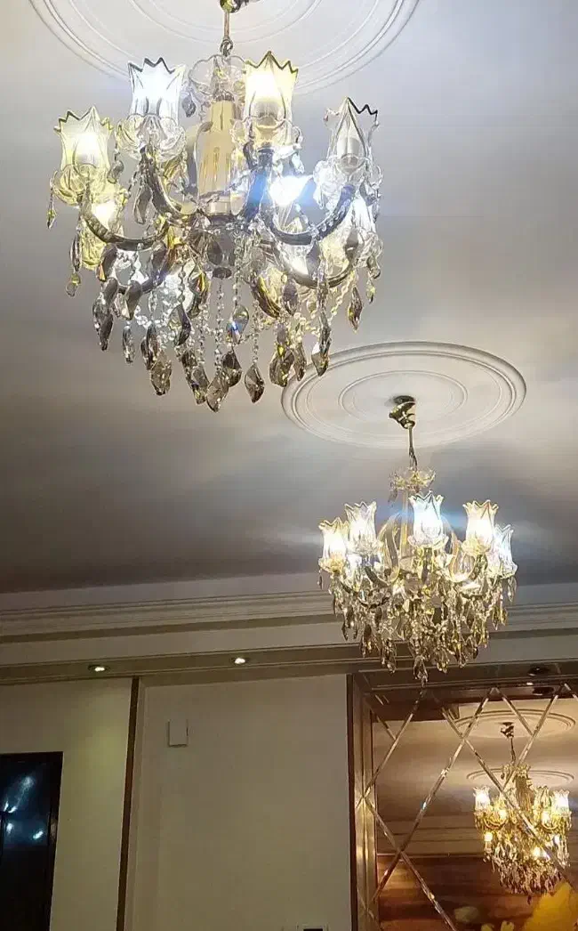 لوستر وساعت|لوستر و چراغ آویز|شیراز, شهرک گلستان|دیوار