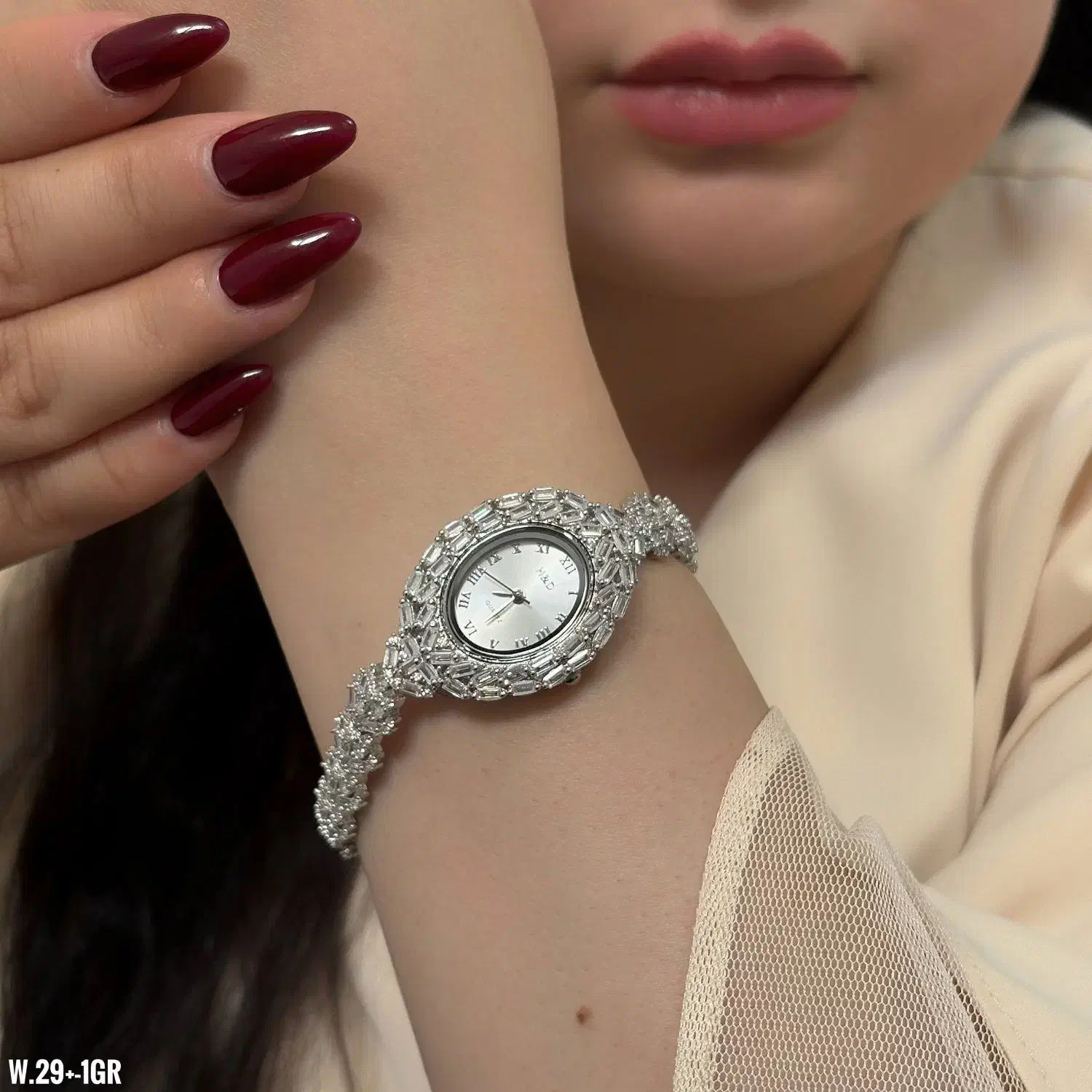 ساعت نقره جواهری جادویی نقره روکش طلا نرم کد۸۳۹|بدلیجات|تبریز, |دیوار