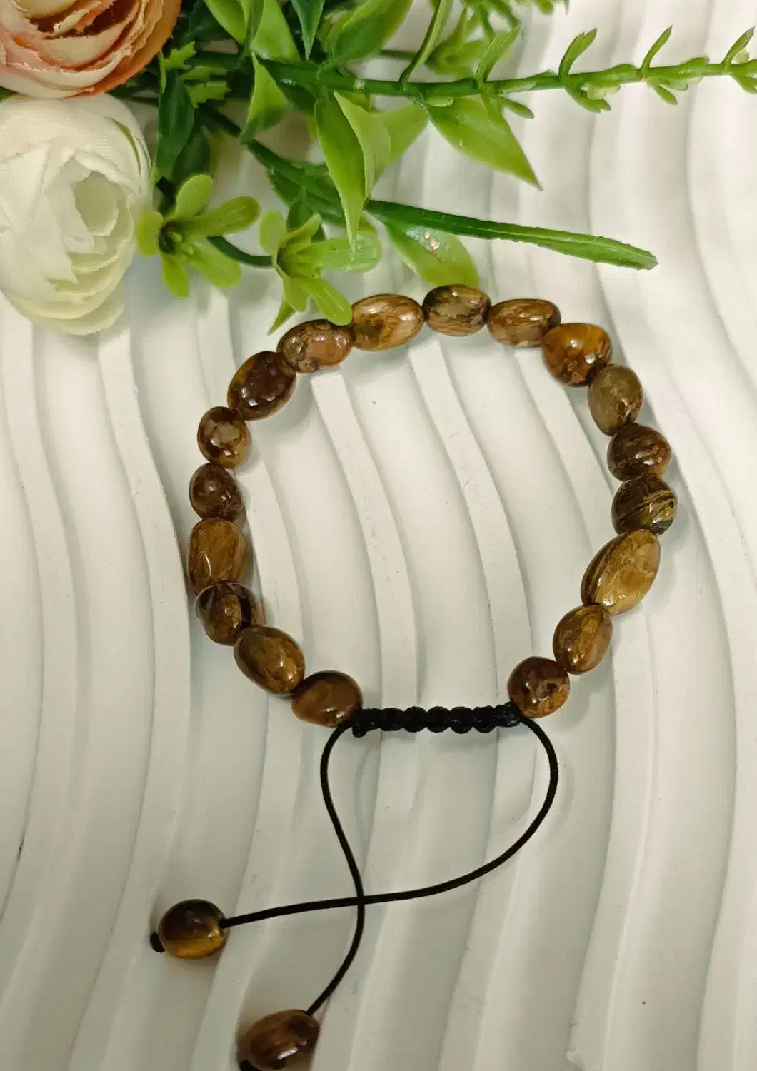 دستبند سنگ اصل چشم ببر|زیورآلات و اکسسوری|دهق, |دیوار