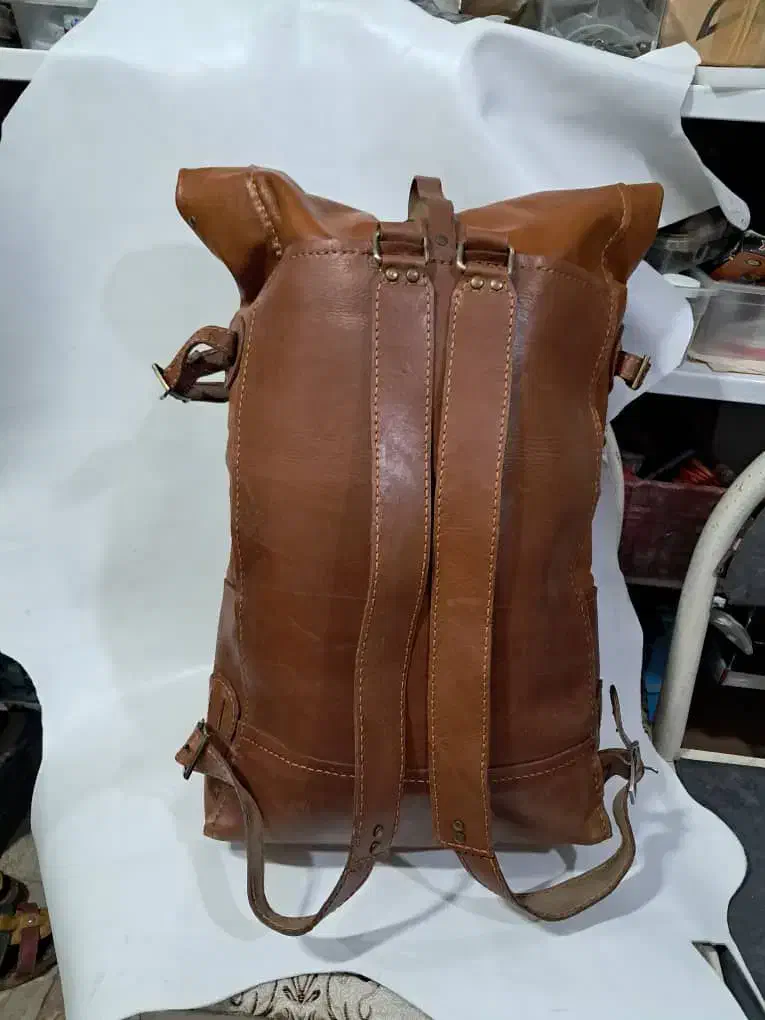 کوله پشتی چرم طبیعی|کیف، کفش، کمربند|جلفا, |دیوار