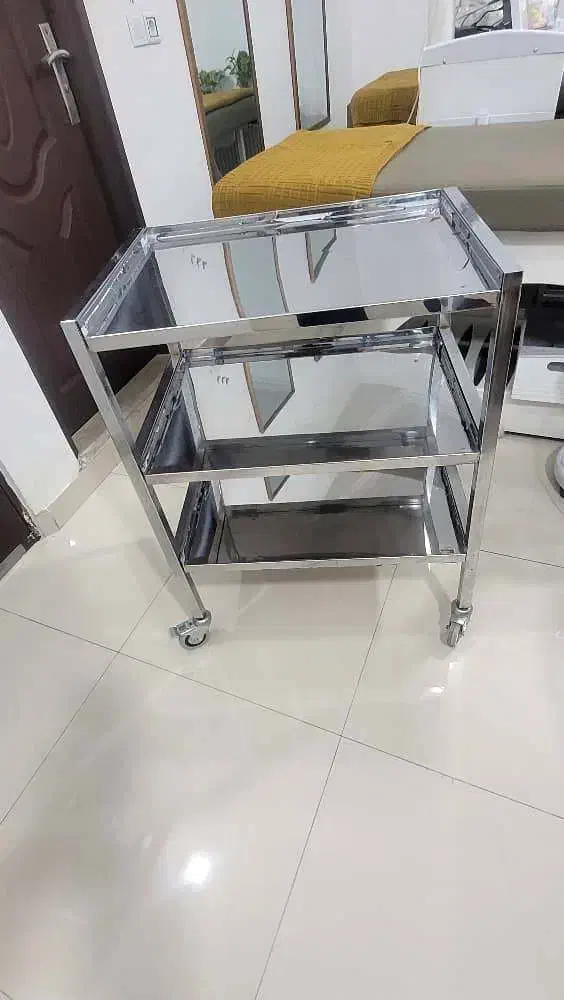 ترولی سه طبقه استیل|پزشکی|ساری, |دیوار