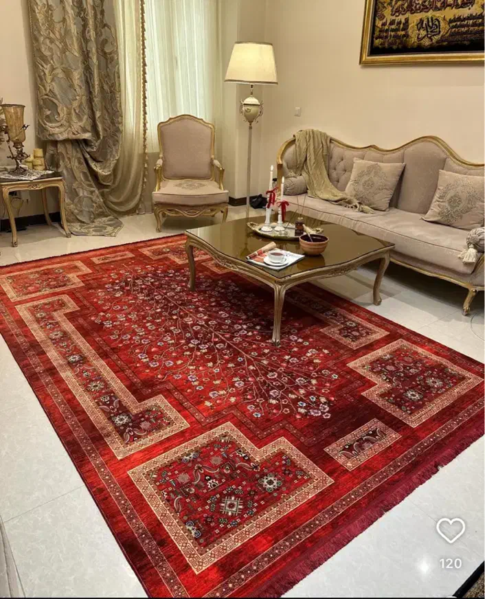 فرش ۱۲ متری آرشیدال ۱۲۰۰شانه تراکم۳۶۰۰ گل برجسته|فرش|شیراز, زیباشهر|دیوار