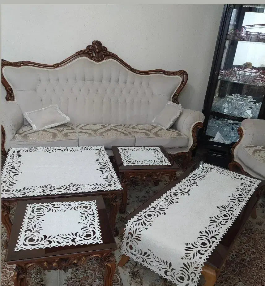 رومیزی سه تیکه ،رانر،خاطره|پرده، رانر، رومیزی|بجنورد, |دیوار