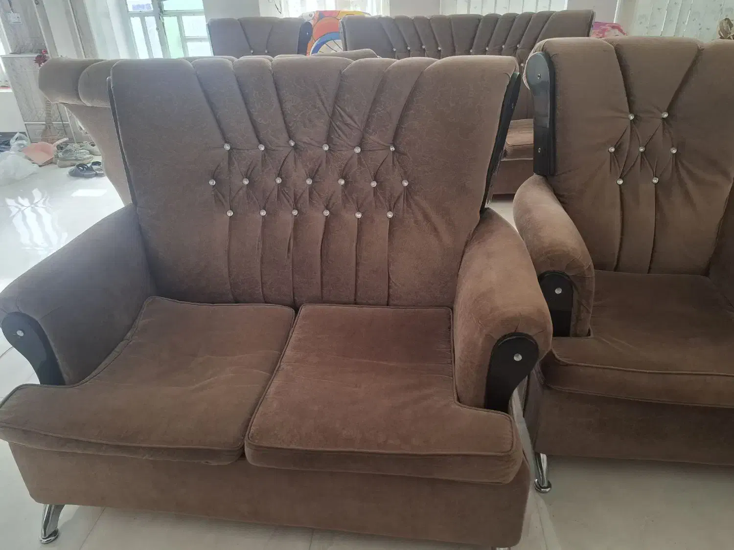 فروش ست مبل 9 نفره و میز نهار خوری 4 نفره 7 میلیون|مبلمان خانگی و میز عسلی|فسا, |دیوار