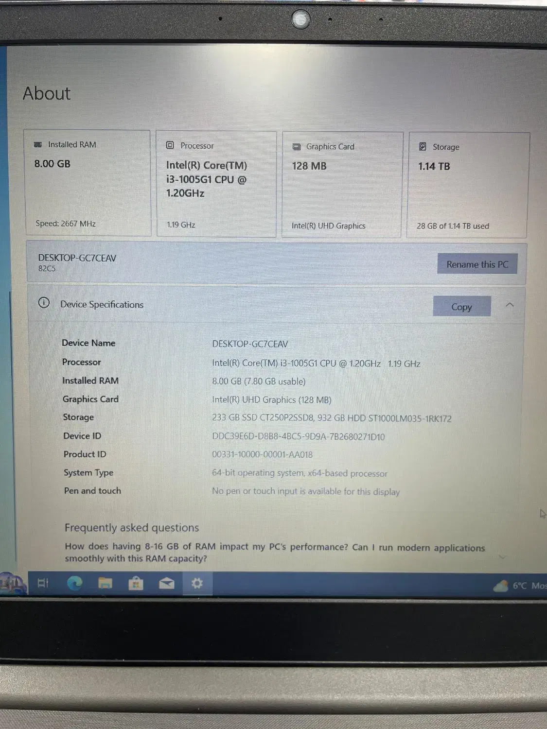 Lenovo V15|رایانه همراه|اندیشه, اندیشه فاز ۱|دیوار