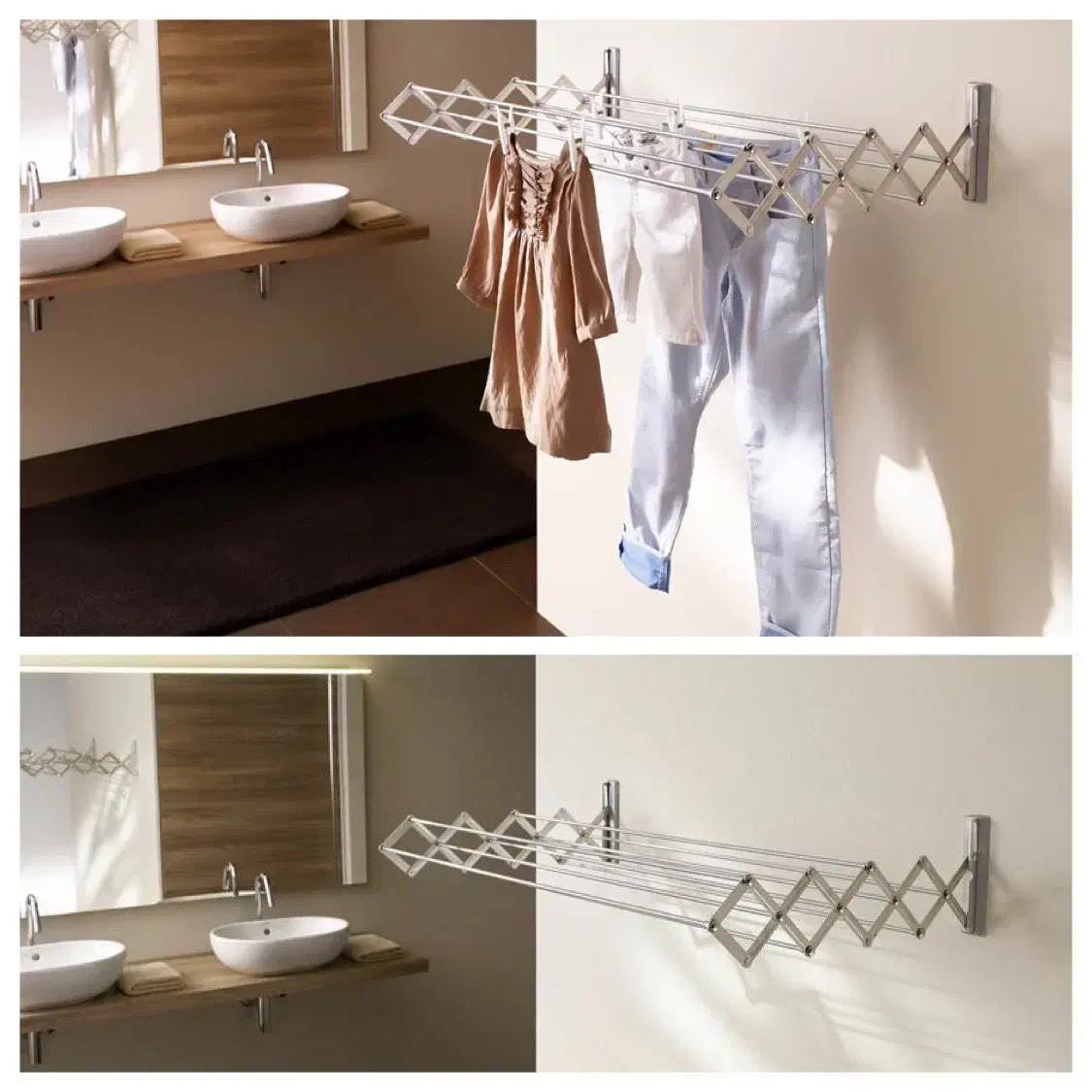 بندرخت کشویی تاشو دیواری|بندرخت و رخت‌آویز|بوشهر, |دیوار