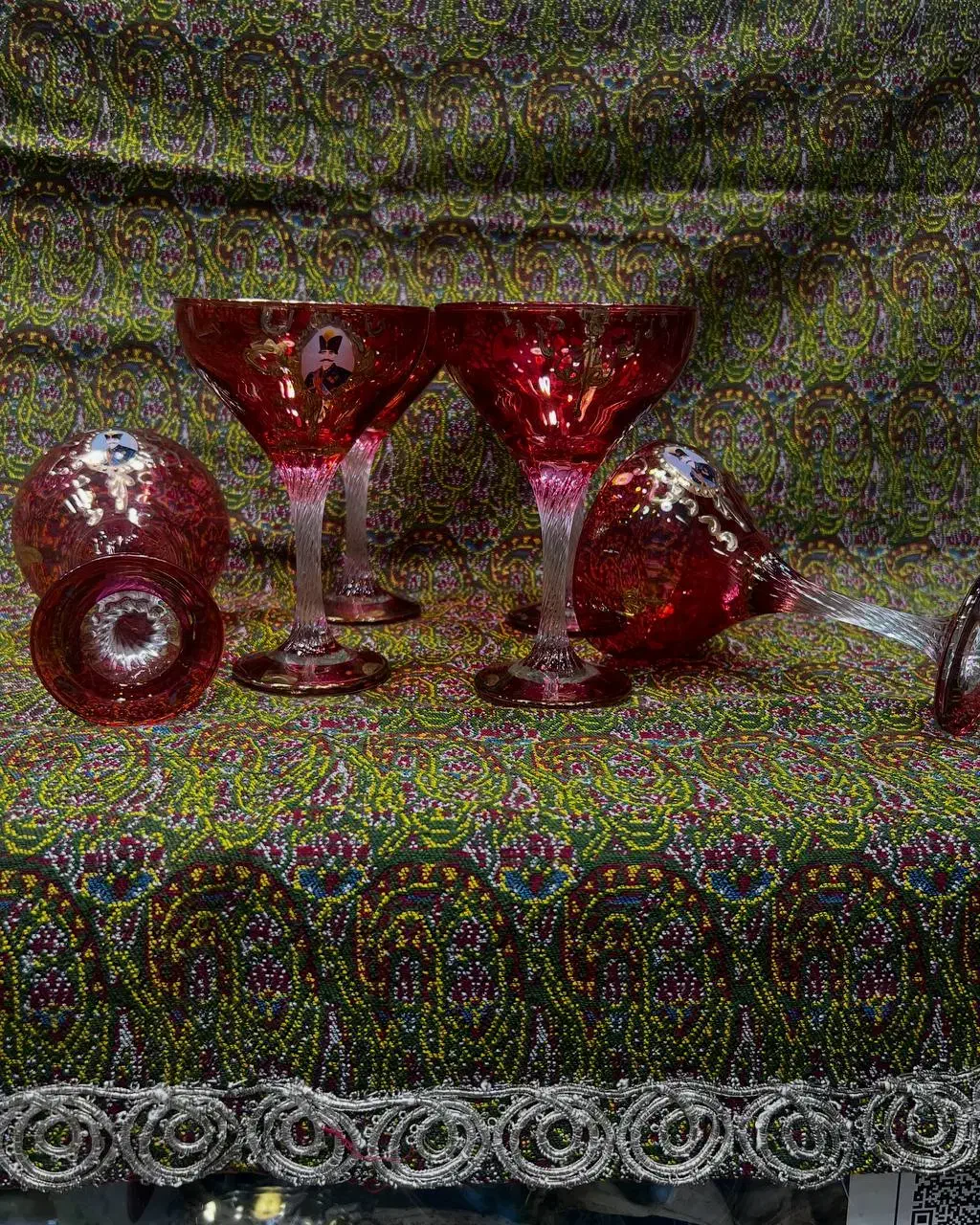 یه دست بستنیخوری شاه عباسی|کلکسیون اشیاء عتیقه|همدان, |دیوار