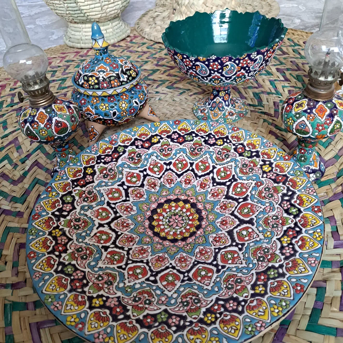 حصیری ،میناکاری سرامیکی ، مکرومه|صنایع دستی و سایر لوازم تزئینی|تهران, صادقیه|دیوار