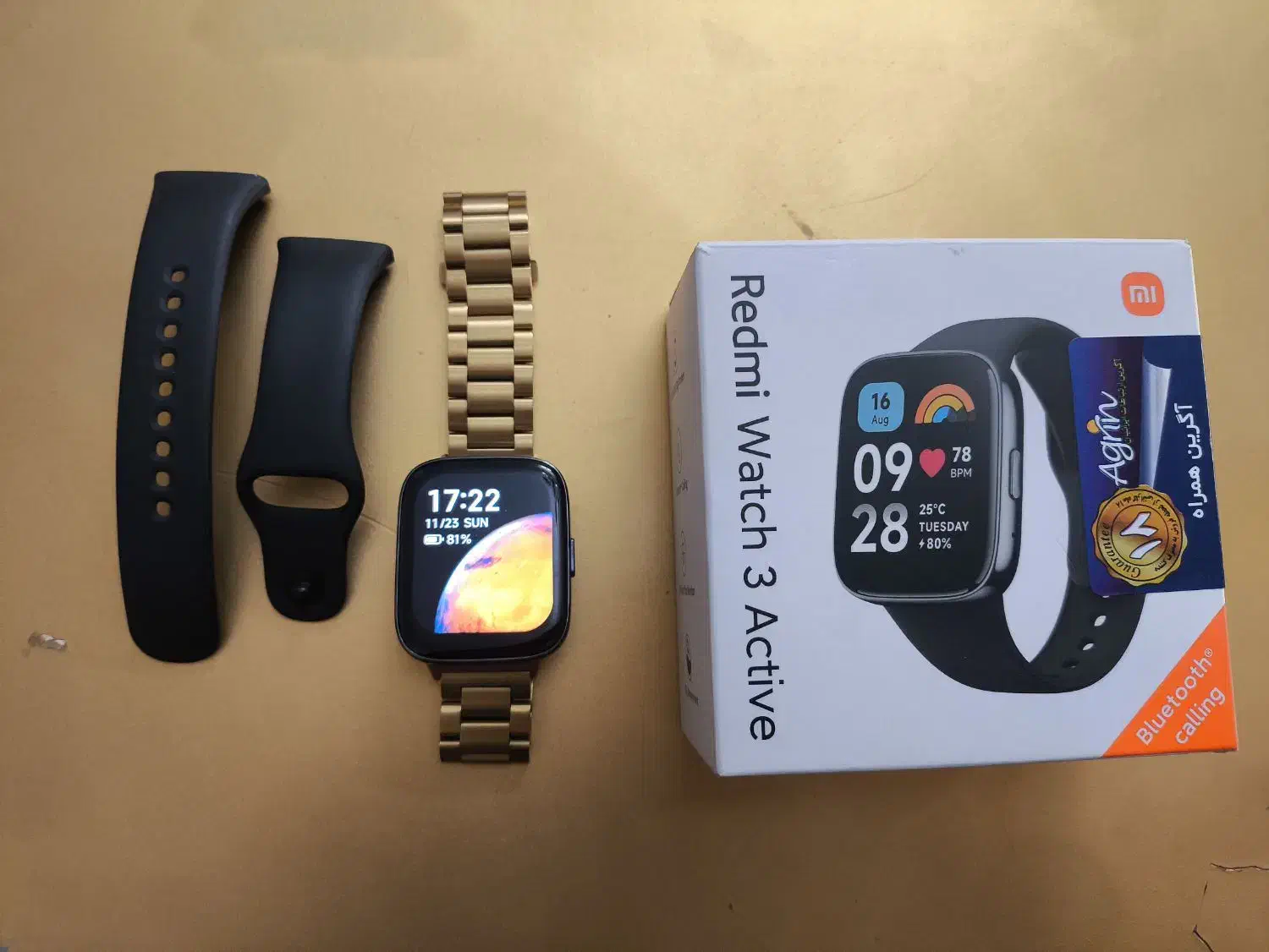 ساعت شیائومی واتچ 3 اکتیو|ساعت|رباطکریم, یقه|دیوار