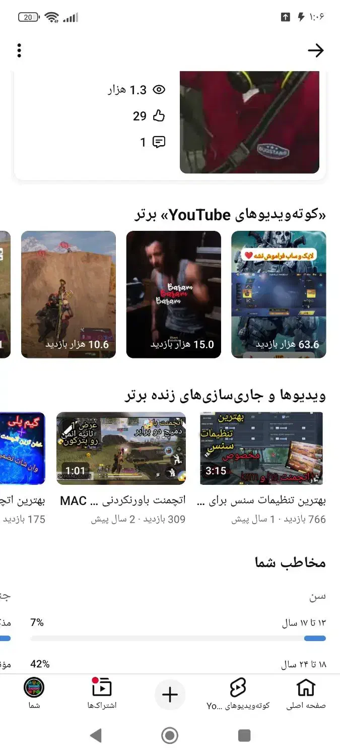 چنل یوتیوب|کنسول، بازی ویدئویی و آنلاین|پردیس, فاز ۳|دیوار