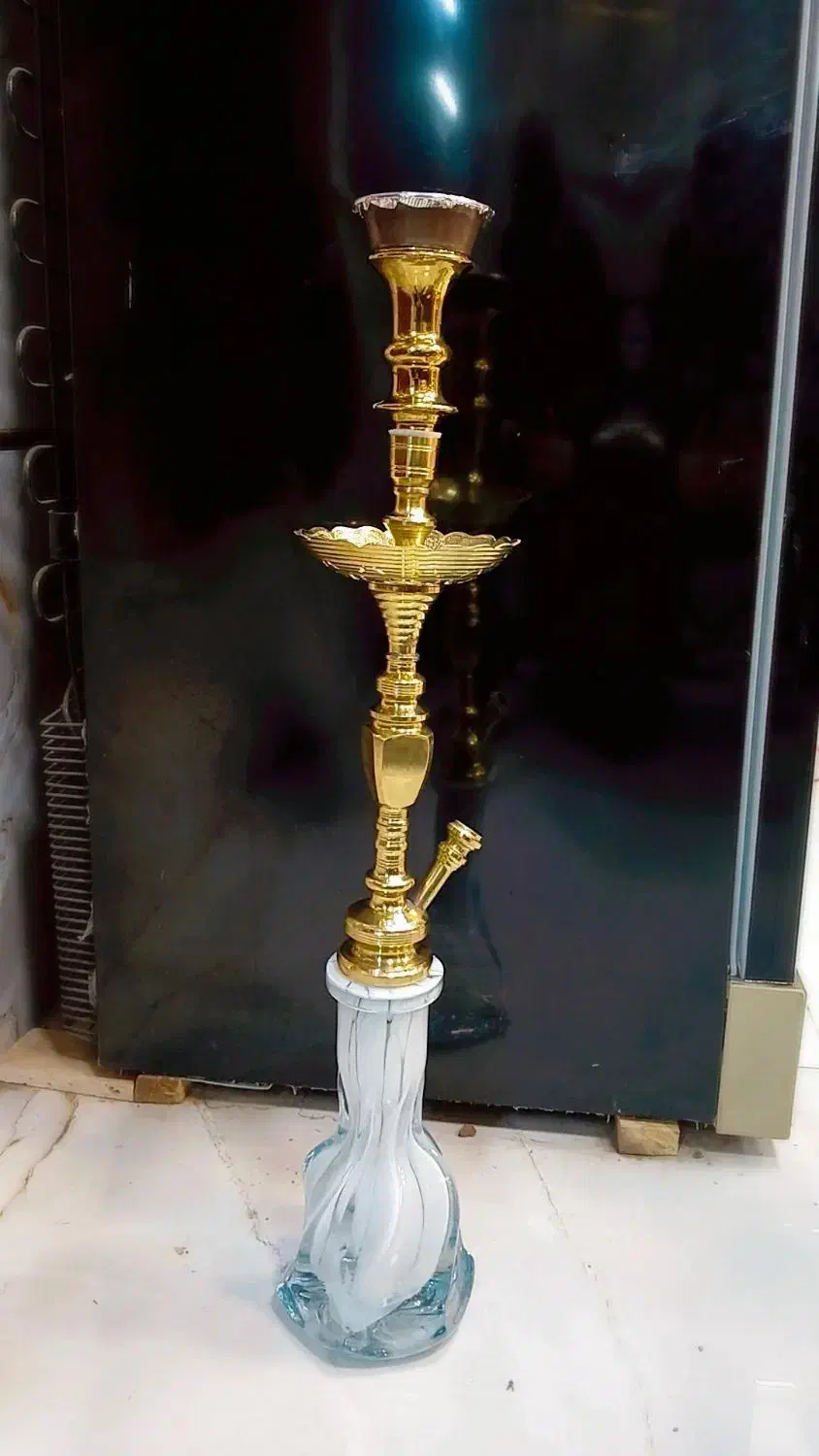 قلیان برنجی توپر سنگین|کلکسیون و سرگرمی|سراب, |دیوار