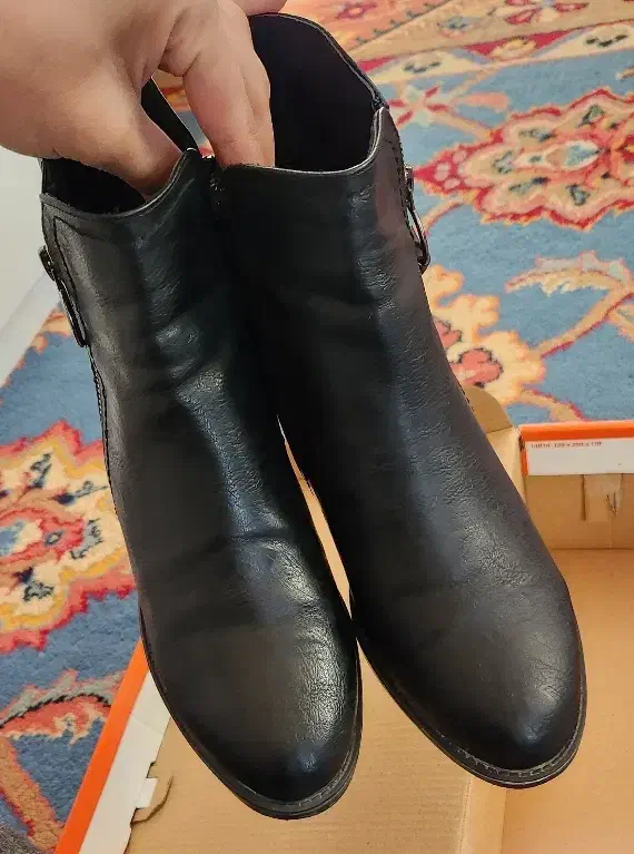 فروش بوت چرم مشکی سایز۳۹|کیف، کفش، کمربند|یاسوج, |دیوار