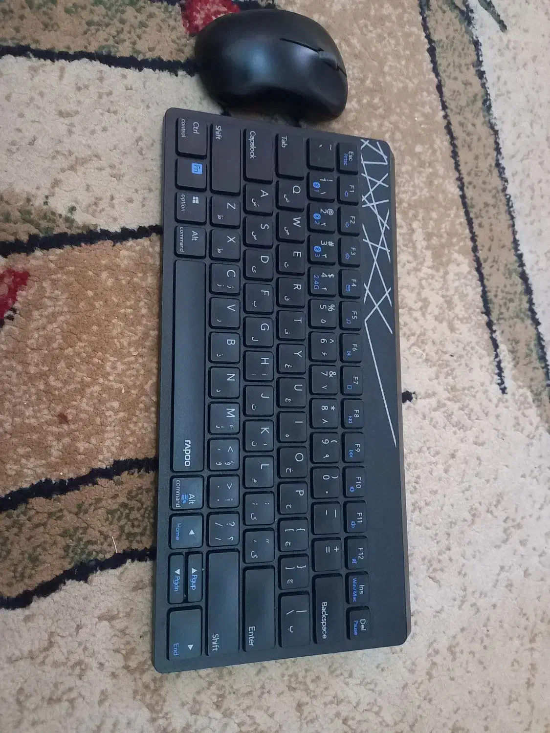 کیبورد و موس بیصدا رپو مدل ۸۰۰۰ ام|قطعات و لوازم جانبی رایانه|تهران, جنتآباد مرکزی|دیوار