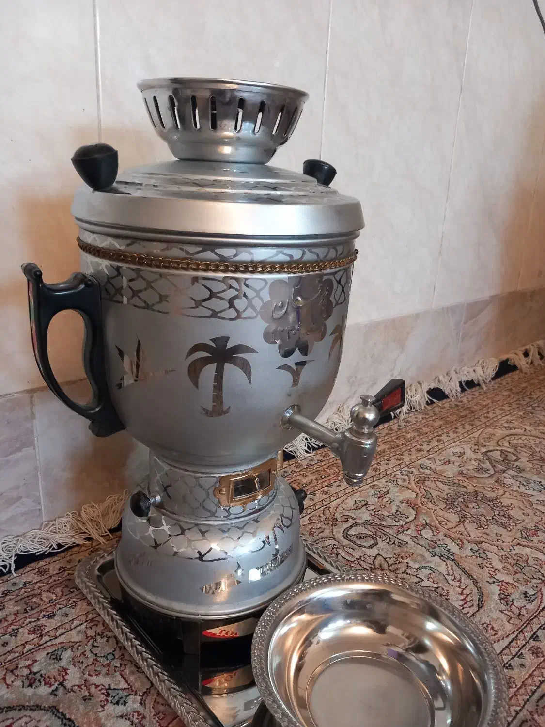 سماور گازی|سماور، چای‌ساز، قهوه‌ساز|قم, نیروگاه|دیوار