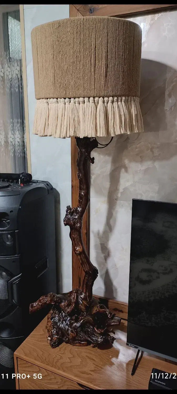 آباژور چوبی|چراغ خواب و آباژور|قزوین, |دیوار