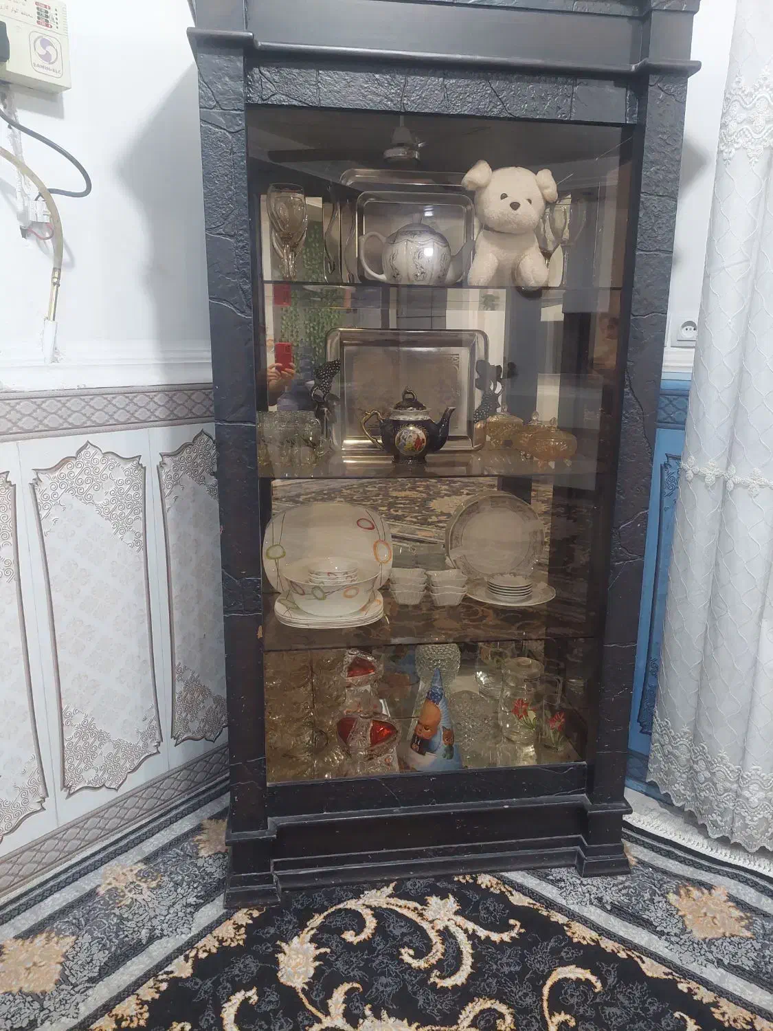 بوبه چوبی|بوفه، ویترین، کنسول|باوی, |دیوار