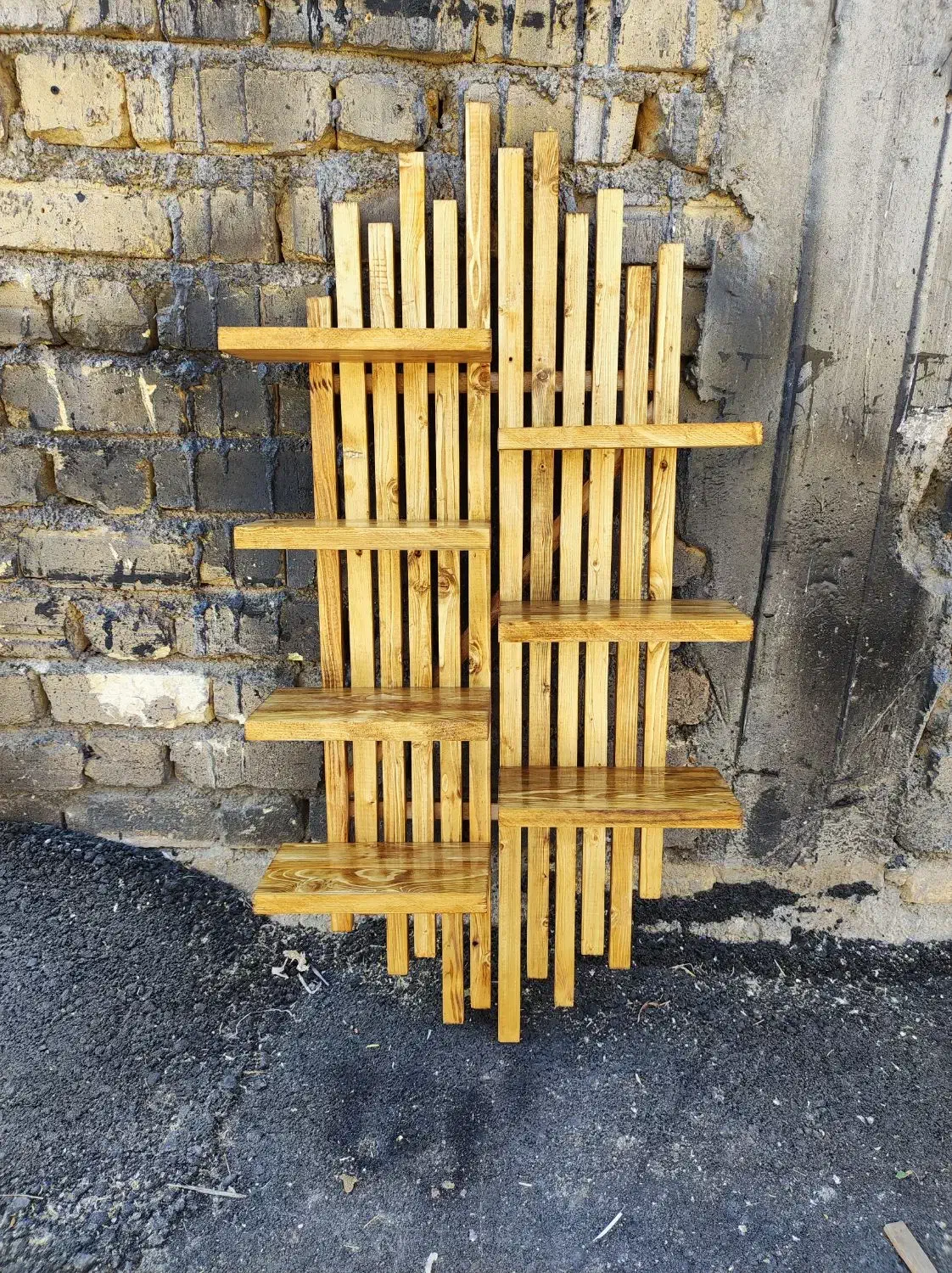 شلف دیواری چوبی|کتابخانه، شلف، قفسه‌های دیواری|نورآباد ممسنی, |دیوار